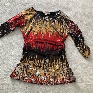 Boston Proper multicolored sequin top. Size small. NWT.